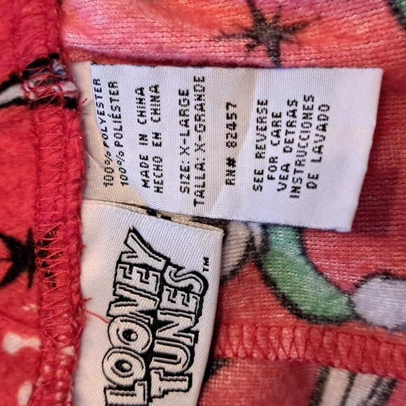 Looney Tunes boy's size XL Holiday pajama pants - Picture 4 of 4